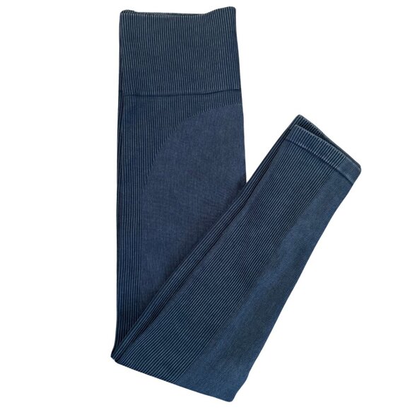 SPANX Look at Me Now Soft Stretch Seamless Leggings Blue Size Medium - Picture 4 of 7